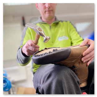 Herstellung von Schuhen