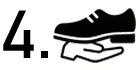 Symbol Auslieferung von Maßschuhe